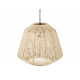 Κρεμαστό φωτιστικό οροφής rattan Atmosphera Jily D29 σε boho εξοχικό σαλόνι