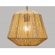 Κρεμαστό φωτιστικό οροφής rattan Atmosphera Jily D29 σε boho εξοχικό σαλόνι