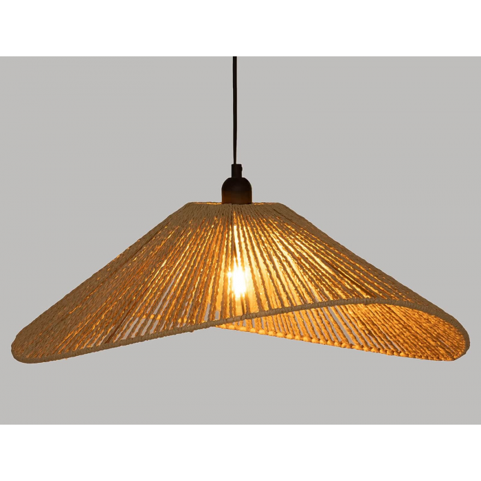 Φωτιστικό οροφής rattan Atmosphera Myha D45 σε boho εξοχική κατοικία