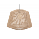 Φωτιστικό οροφής rattan Atmosphera Jily D48 σε boho εξοχικό σαλόνι
