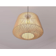 Φωτιστικό οροφής rattan Atmosphera Jily D48 σε boho εξοχικό σαλόνι