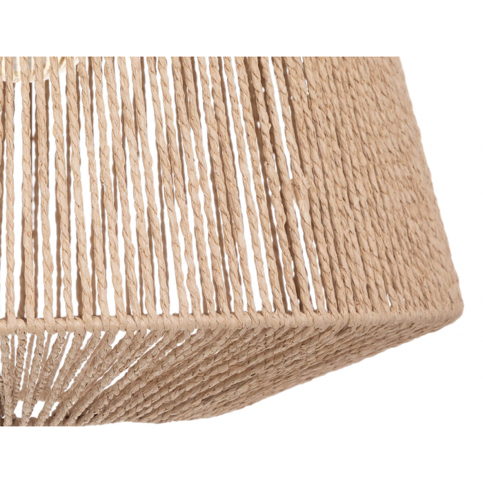 Φωτιστικό οροφής rattan Atmosphera Jily D48 σε boho εξοχικό σαλόνι
