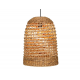 Φωτιστικό οροφής rattan Atmosphera Sand D37 σε boho εξοχική κατοικία