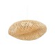 Φωτιστικό οροφής bamboo Atmosphera Beddy D50 σε μοντέρνο boho σαλόνι