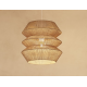 Φωτιστικό οροφής rattan Atmosphera Liza D38 σε boho εξοχικό σαλόνι