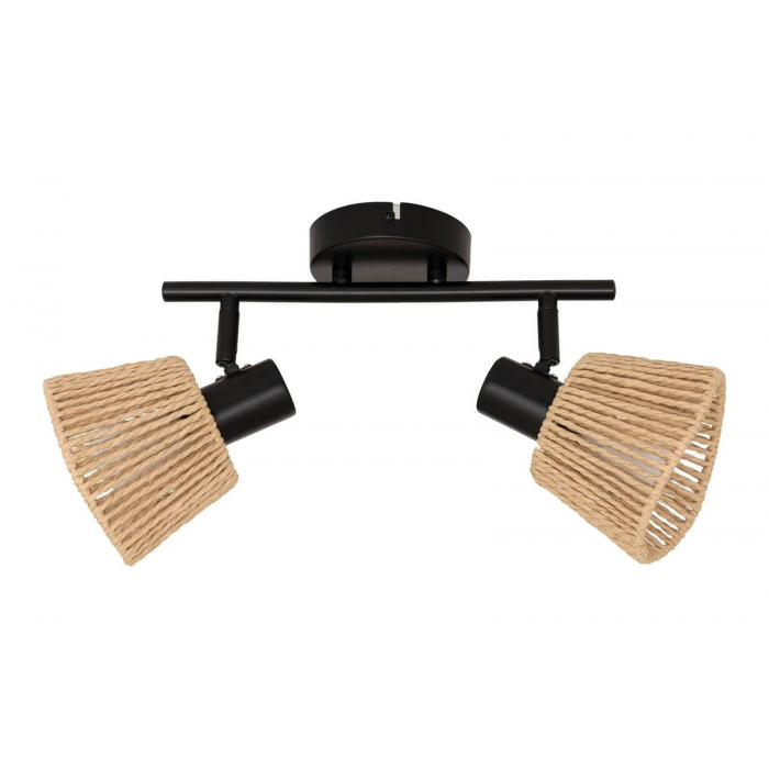 διπλό φωτιστικό rattan atmosphera myha boho φωτιστικό τοίχου