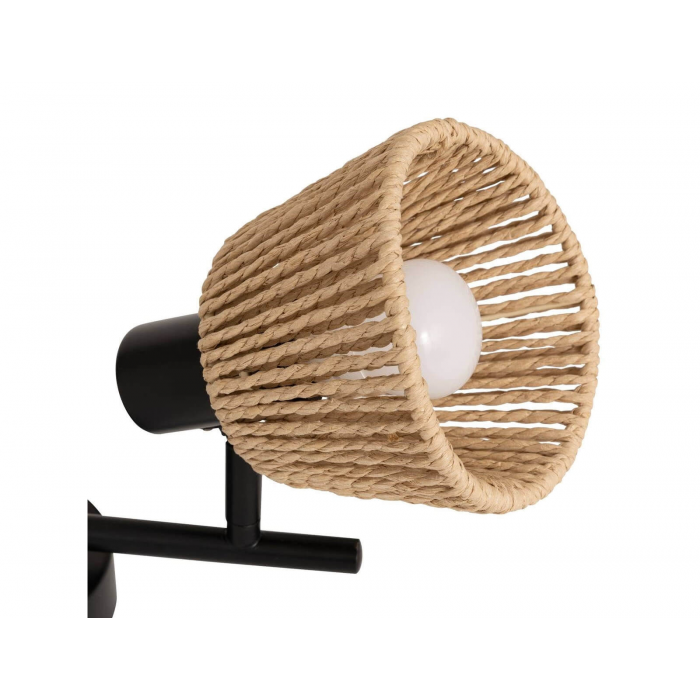 διπλό φωτιστικό rattan atmosphera myha boho φωτιστικό τοίχου