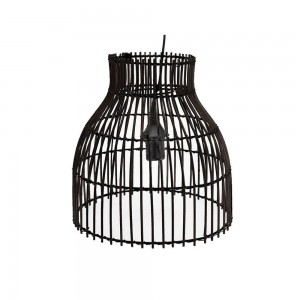Φωτιστικό οροφής Bamboo Μαύρο Ε27 31x31x26cm