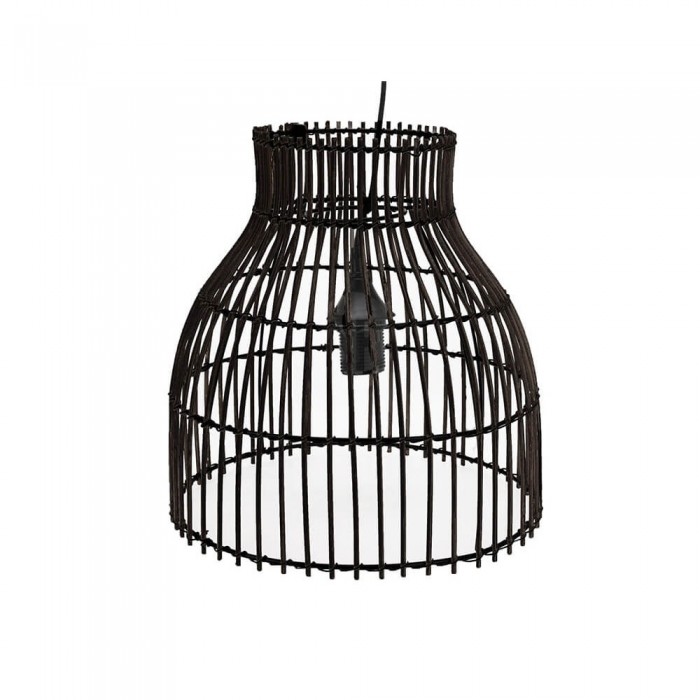 Φωτιστικό οροφής Bamboo μαύρο E27 31x31x26cm