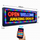 Κυλιόμενη Πινακίδα LED RGB με WiFi και USB Διπλής Όψης 100x40cm