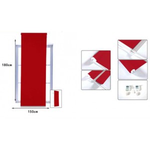 Ρόλερ Σκίασης Κόκκινο 150x180cm 