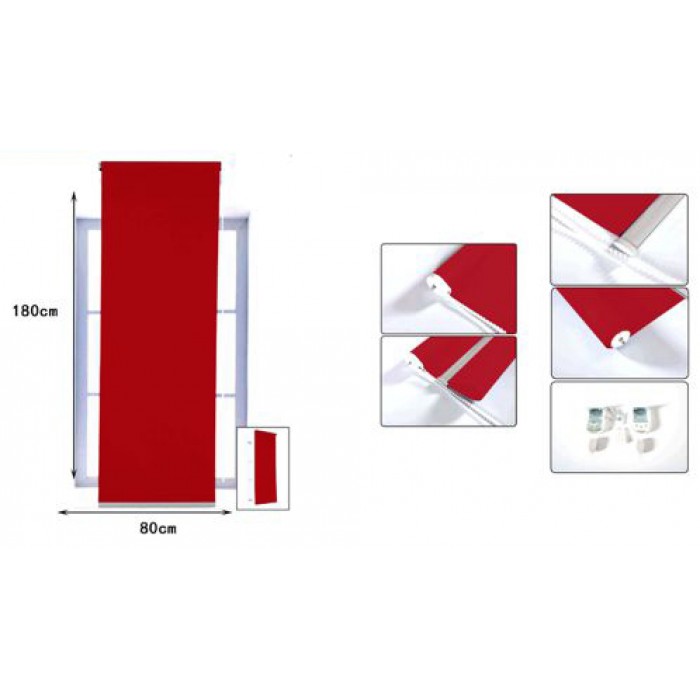 Ρόλερ σκίασης Κόκκινο 60x180cm για παράθυρο
