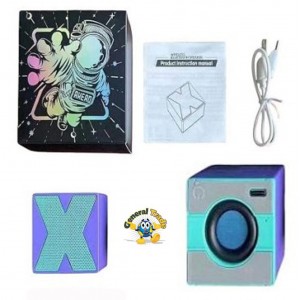 Mini επαναφορτιζόμενο φορητό ασύρματο ηχείο Bluetooth Πολύχρωμο General Trade 28583429