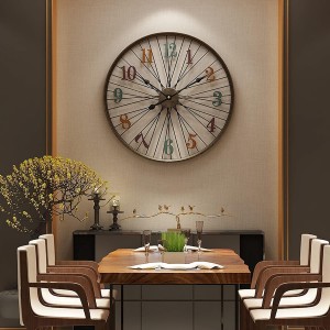Ρολόι Τοίχου Μεταλλικό Ø60cm Inart 3-70-919-5457