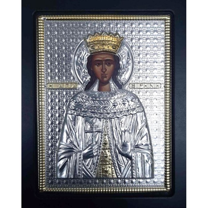 Εικόνα Ξύλινη Επίχρυση Αγία Ειρήνη 19x24cm ForHome 9904156