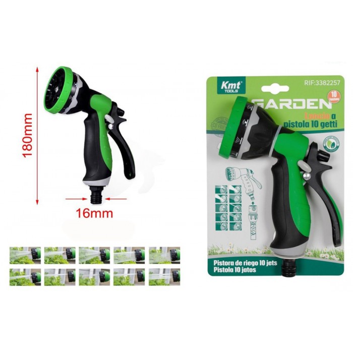 Πιστόλι Νερού 18cm με 10 ρυθμίσεις Kmt Tools 3382257