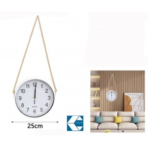 Ρολόι Τοίχου Στρογγυλό Πολύχρωμο 25cm Galifas 587008