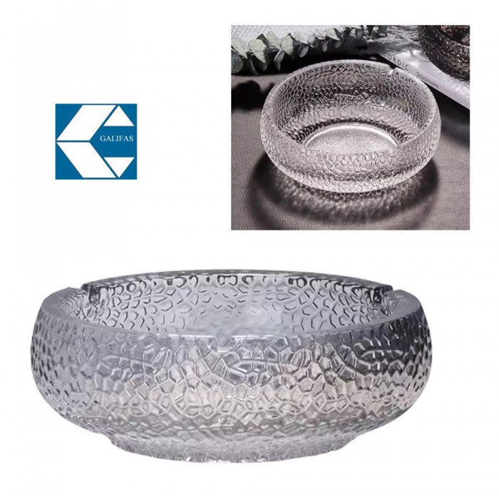 Σταχτοδοχείο Γυάλινο Διάφανο 12x4.5cm Galifas 