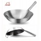 Wok από Ανοξείδωτο Ατσάλι 38cm ForHome 9909089