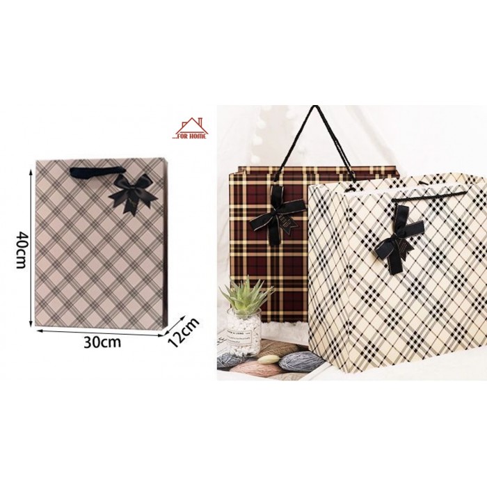 Σετ Χάρτινες Σακούλες Δώρου 30x12x40cm 12 τεμαχίων ForHome 002034
