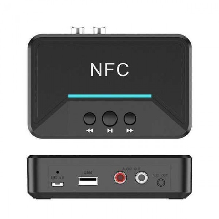 Ασύρματος Αναμεταδότης Ήχου Bluetooth/NFC v5.0 ZY-905 Μαύρο
