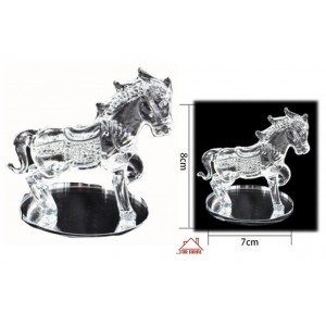 Διακοσμητικό Χώρου Κρυστάλλινο Άλογο 7x8cm ForHome 05205474