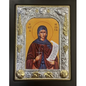 Εικόνα Ξύλινη Επίχρυση Αγία Πελαγία 15x18cm ForHome 836906