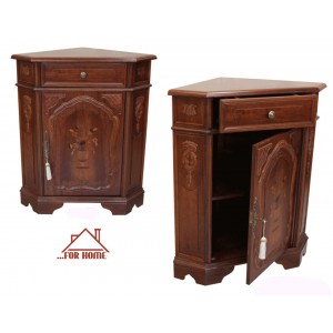 Έπιπλο Γωνίας Ξύλινο Καρυδιάς 80x53x92cm ForHome 247328