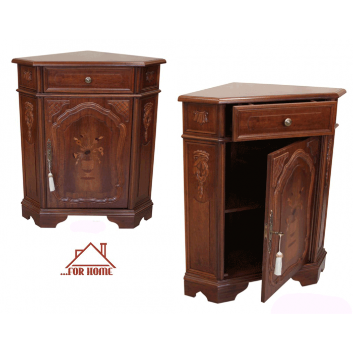 Έπιπλο Γωνίας Ξύλινο Καρυδιάς 80x53x92cm ForHome 247328