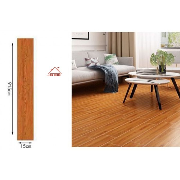 Αυτοκόλλητο Πάνελ Δαπέδου Ξύλο Καφέ 15x91.5cm ForHome 240933