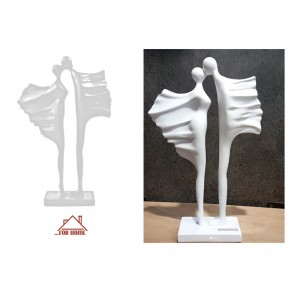 Διακοσμητικό Χώρου Πολυρητίνης Λευκό 18x6x28cm ForHome 400512