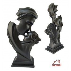 Διακοσμητικό Χώρου Πολυρητίνης Μαύρο 7x16x20cm ForHome 400514