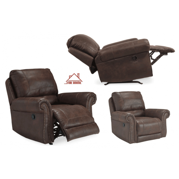 Πολυθρόνα με Υποπόδιο Δερματίνης 109x102x102cm ForHome 100325
