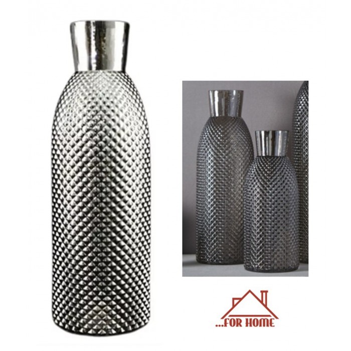 Διακοσμητικό Γυάλινο Βάζο 12x31cm ForHome 407319