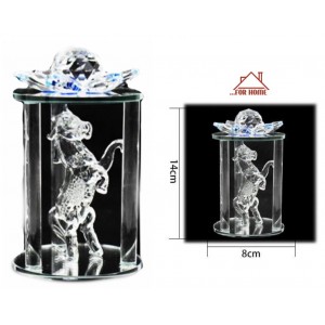 Διακοσμητικό Χώρου Κρυστάλλινο Άλογο 8x14cm ForHome 05205478