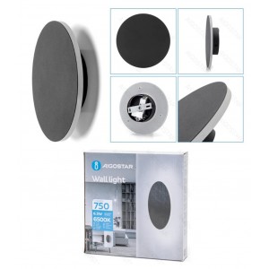 Μοντέρνο Στρογγυλό Φωτιστικό Τοίχου 6,5W LED 18cm Aigostar 528670