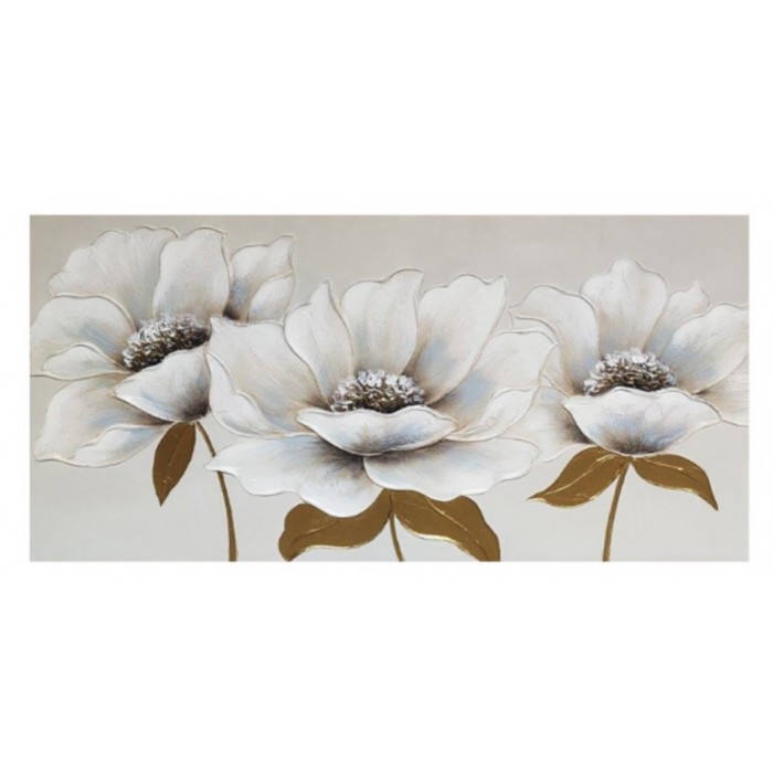 Πίνακας Σε Καμβά 120x60x3cm Λουλούδια ForHome