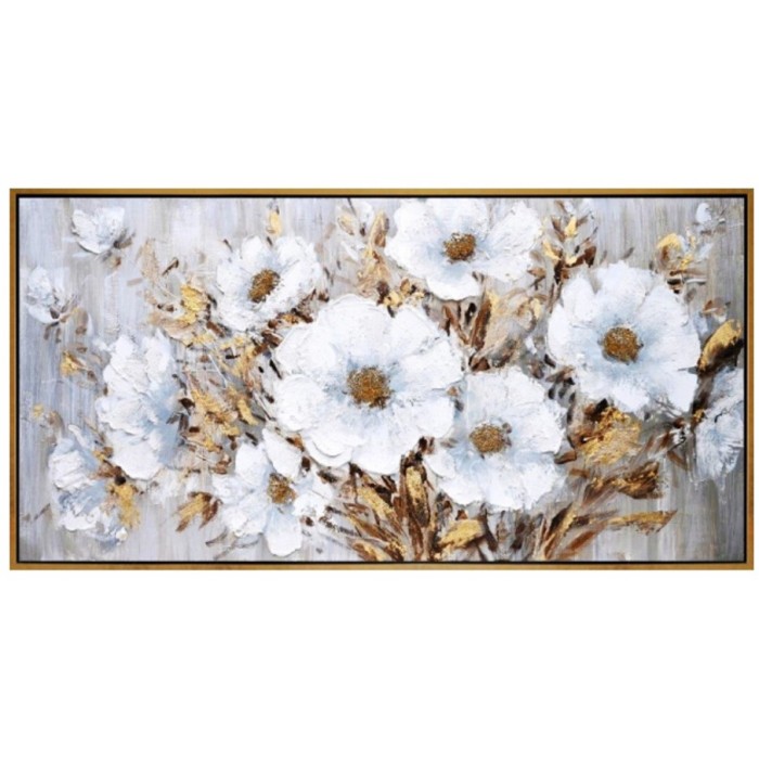 Πίνακας Σε Καμβά 122x62x5cm Λουλούδι ForHome 