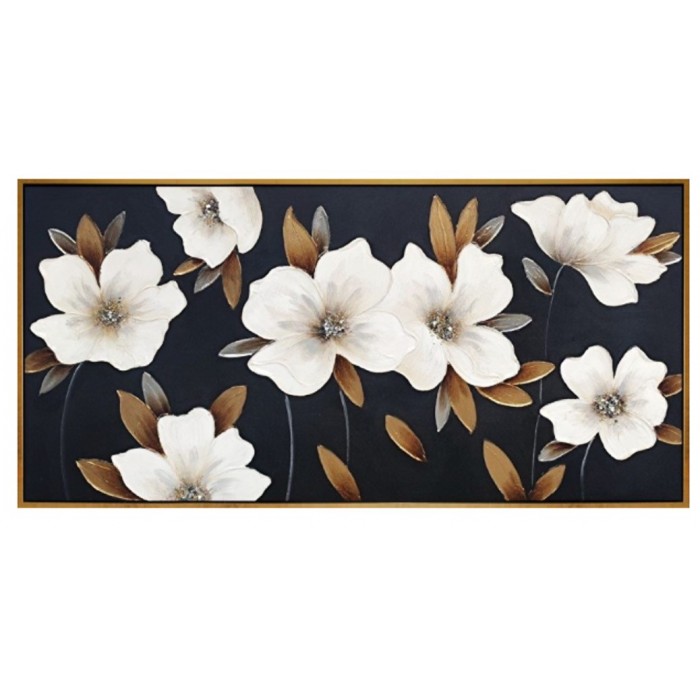 Πίνακας Σε Καμβά 122x62x5cm Λουλούδια ForHome