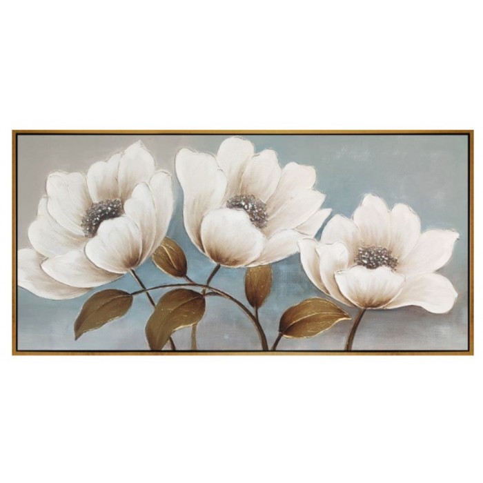 Πίνακας Σε Καμβά 152x72x5cm Λουλούδια ForHome 