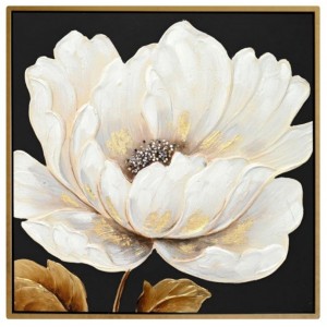 Πίνακας Σε Καμβά 63x63x3cm Λουλούδι ForHome 905802