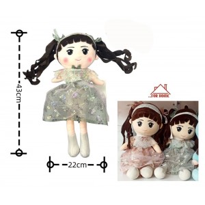 Διακοσμητική Λούτρινη Κοπέλα 22x43cm ForHome 809060
