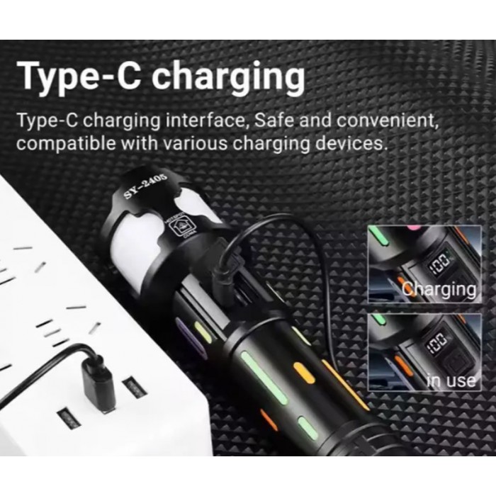 Φακός χειρός LED μπαταρίας 26650mAH General Trade