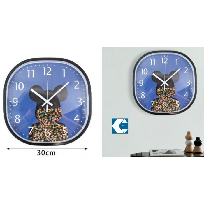 Ρολόι Τοίχου Στρογγυλό Πλαστικό 30cm Galifas 12526595