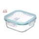 Δοχείο Φαγητού Γυάλινο 800ml 15.5x15.5x7cm ForHome 