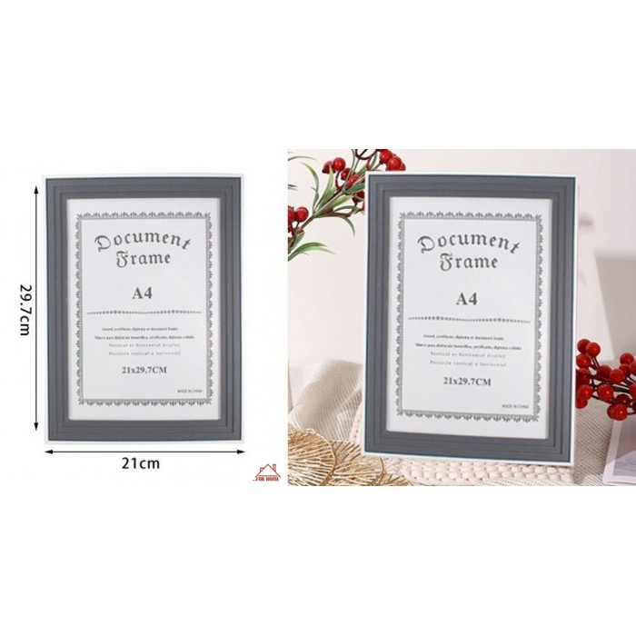 Κορνίζα Ξύλινη Γκρι 21x29.7cm (A4) ForHome 520263