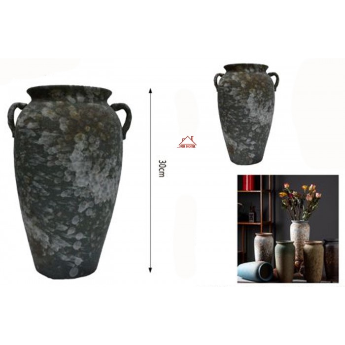 Βάζο Κεραμικό Χειροποίητο Πολύχρωμο 30cm ForHome 671004
