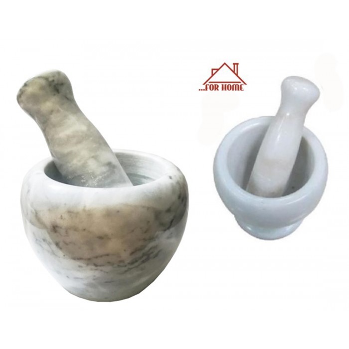 Γουδί Μαρμάρινο 7x8cm με γουδοχέρι ForHome 321131