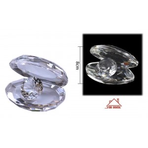 Διακοσμητικό Χώρου Κρυστάλλινο Αχιβάδα 10x8cm ForHome 05205536