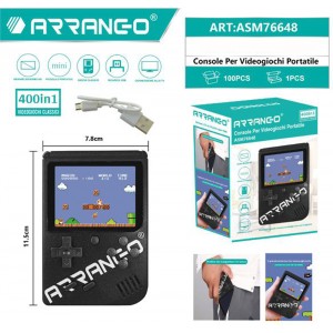 Arcade Βιντεοπαιχνίδι Παιχνιδομηχανή Φορητή Κονσόλα με 400 Παιχνίδια Arrango ASM76648